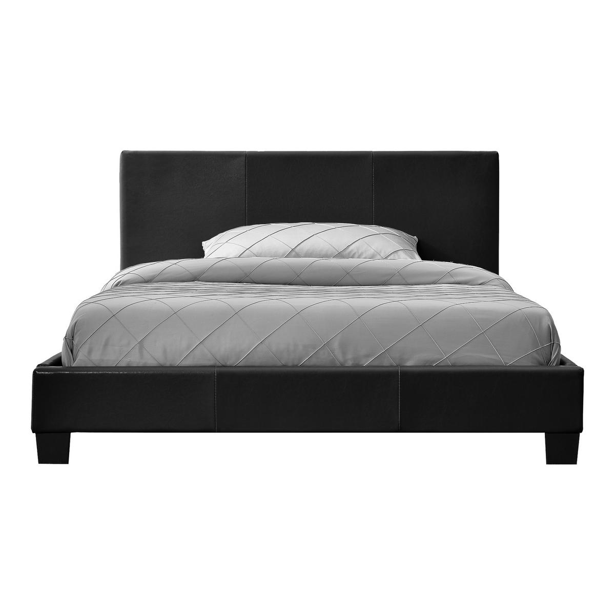 POLSTERBETT Albacete - Schwarz, Textil (140/200cm) - Corium