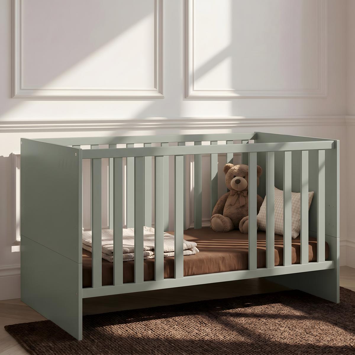 BABYBETT Essentials Premium Schilfgrün - Grün, Holz/Holzwerkstoff (70/140cm) - arthur berndt