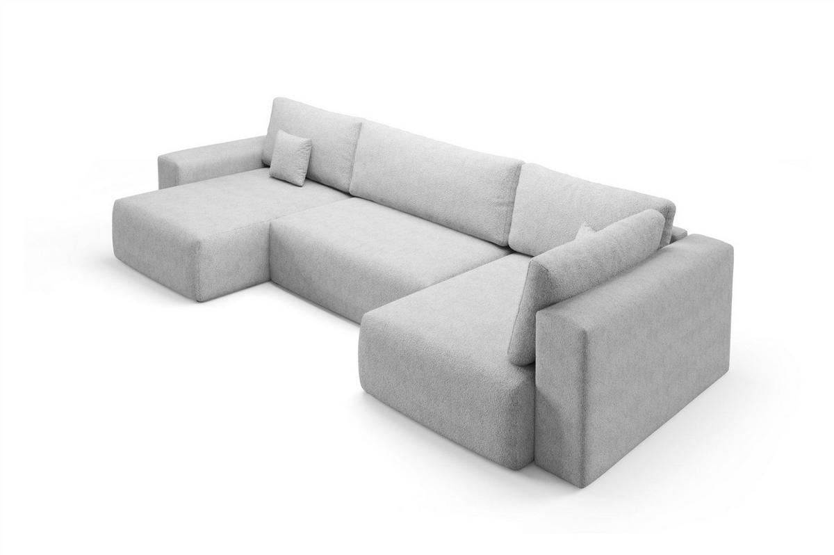 WOHNLANDSCHAFT Arona Xl - Braun, Holzwerkstoff/Textil (148/70/397cm) - Fun Möbel