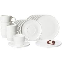 KAFFEESERVICE Kelly weiß 18-tlg. - Weiß, Keramik (2/2/2cm) - Ritzenhoff Breker