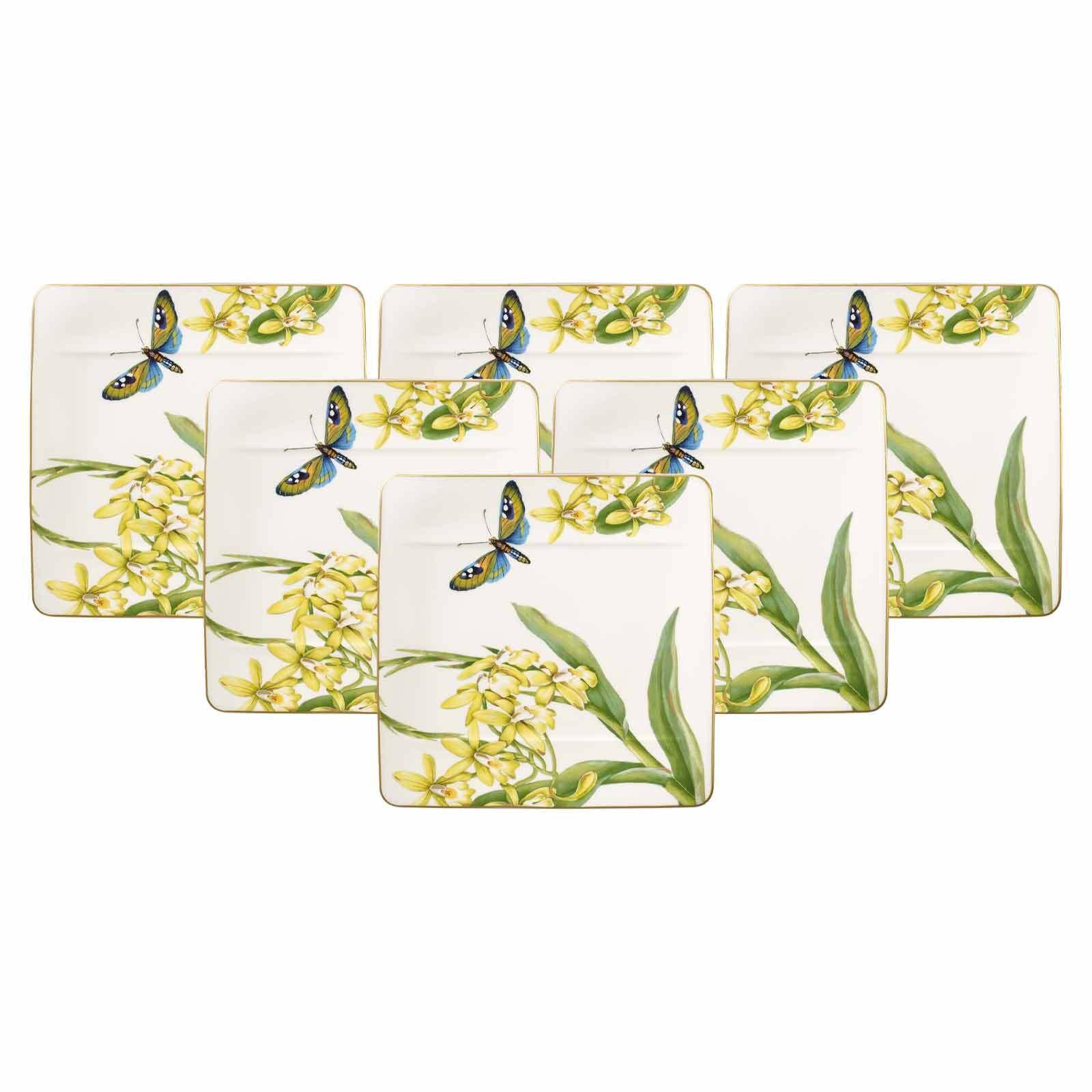 FRÜHSTÜCKSTELLER Amazonia bunt 23 x 23 cm 6er Set - Multicolor, Keramik (1cm) - Villeroy & Boch