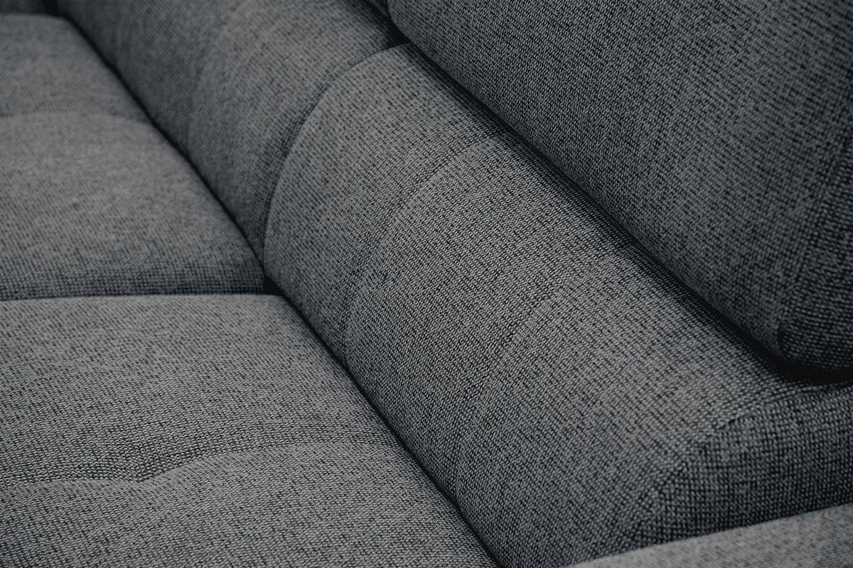 ECKSOFA FIERO 5-Sitzer, dunkelgrau - Dunkelgrau/Schwarz, Holzwerkstoff/Textil (158/269cm) - Wozimo