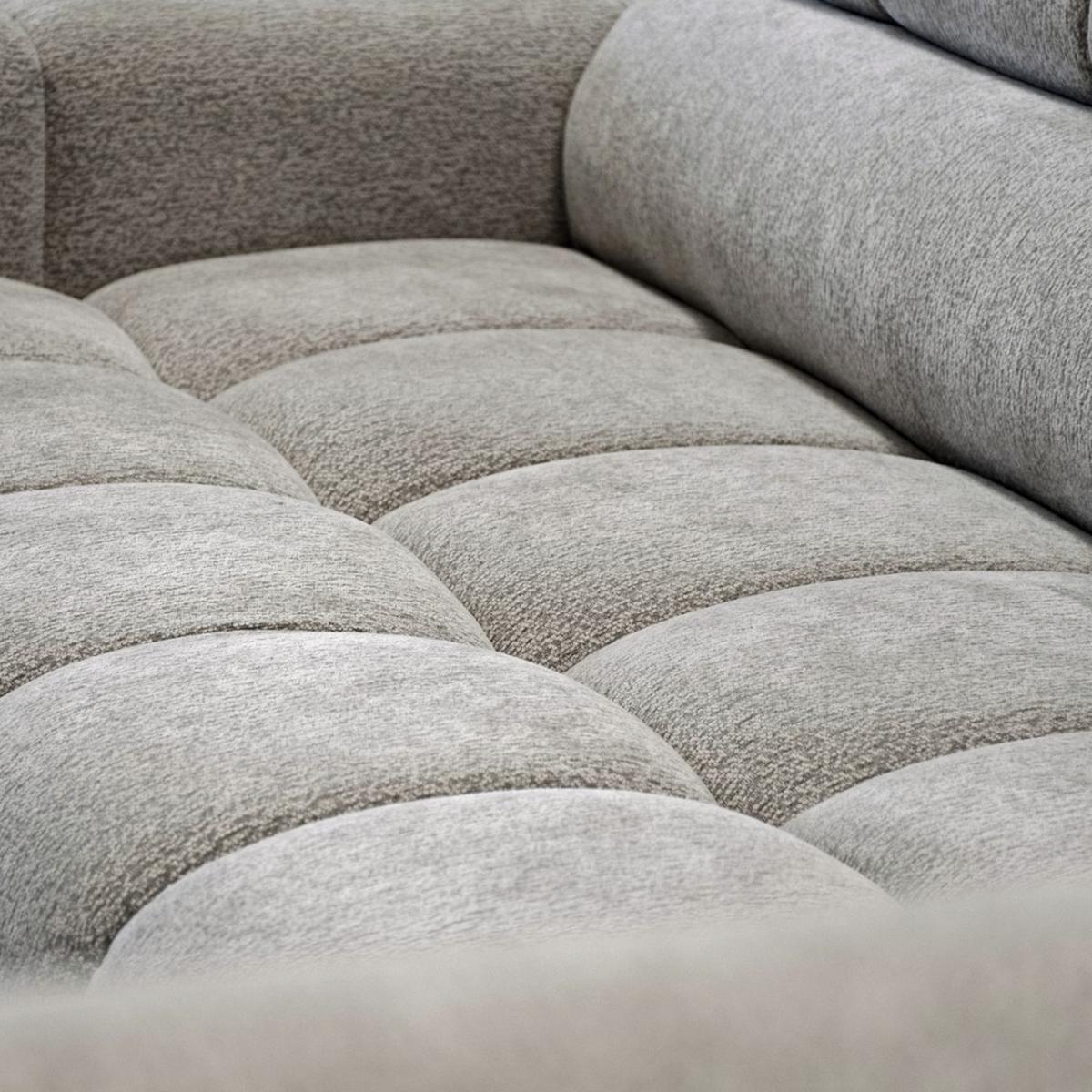 ECKSCHLAFSOFA Vinni Cappuccino, Chenille-Stoff, links - Cappuccino, Textil (265/205cm) - Beautysofa