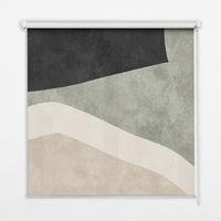 INNENROLLO - Fensterrollo - Rollo - 140x140 cm - Abstraktion - Weiß, Kunststoff (140/140/0.5cm) - TULUP