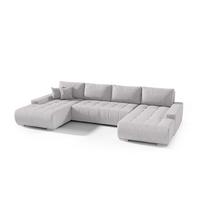 WOHNLANDSCHAFT Vogar In Aston - Silberfarben, Holzwerkstoff/Textil (350/85/185cm) - Fun Möbel