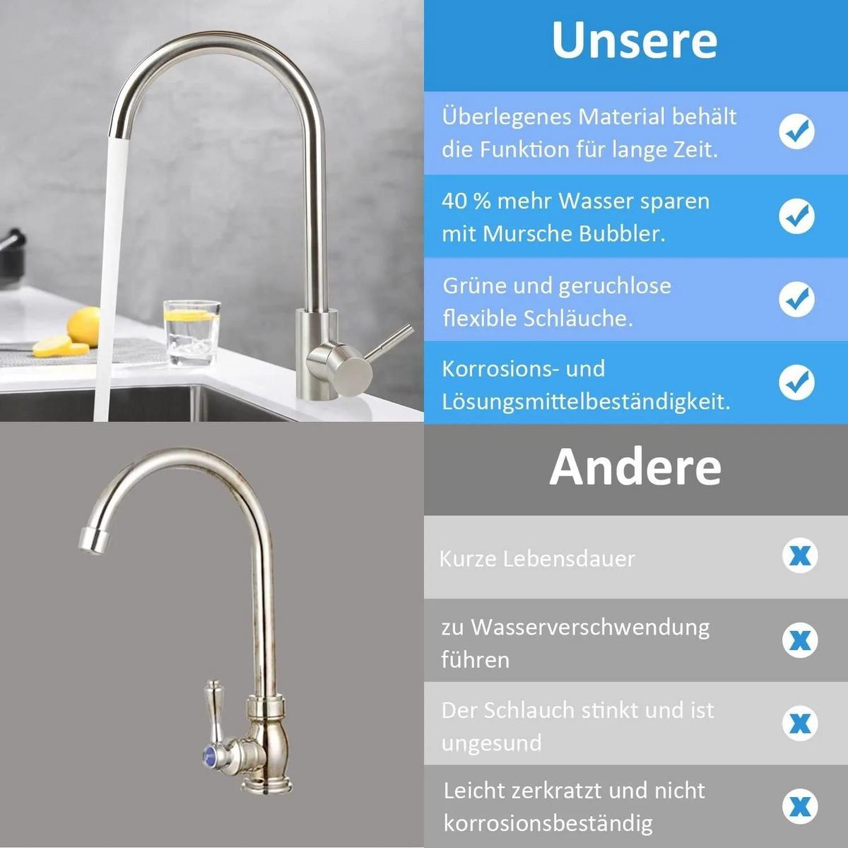 KÜCHENARMATUR SUSANNE 19/6/33 cm - Silberfarben, Metall (6/33/19cm) - Nettlife