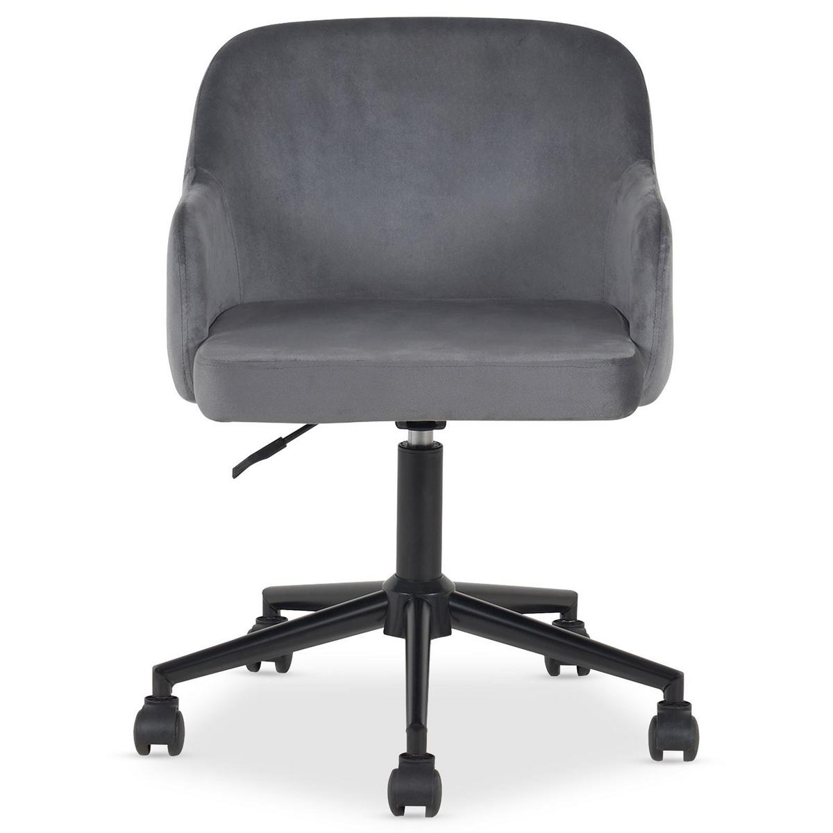 HOME-OFFICE DREHSTUHL OLIVER hellgrau - Hellgrau, Textil (52/87/56cm) - IDIMEX