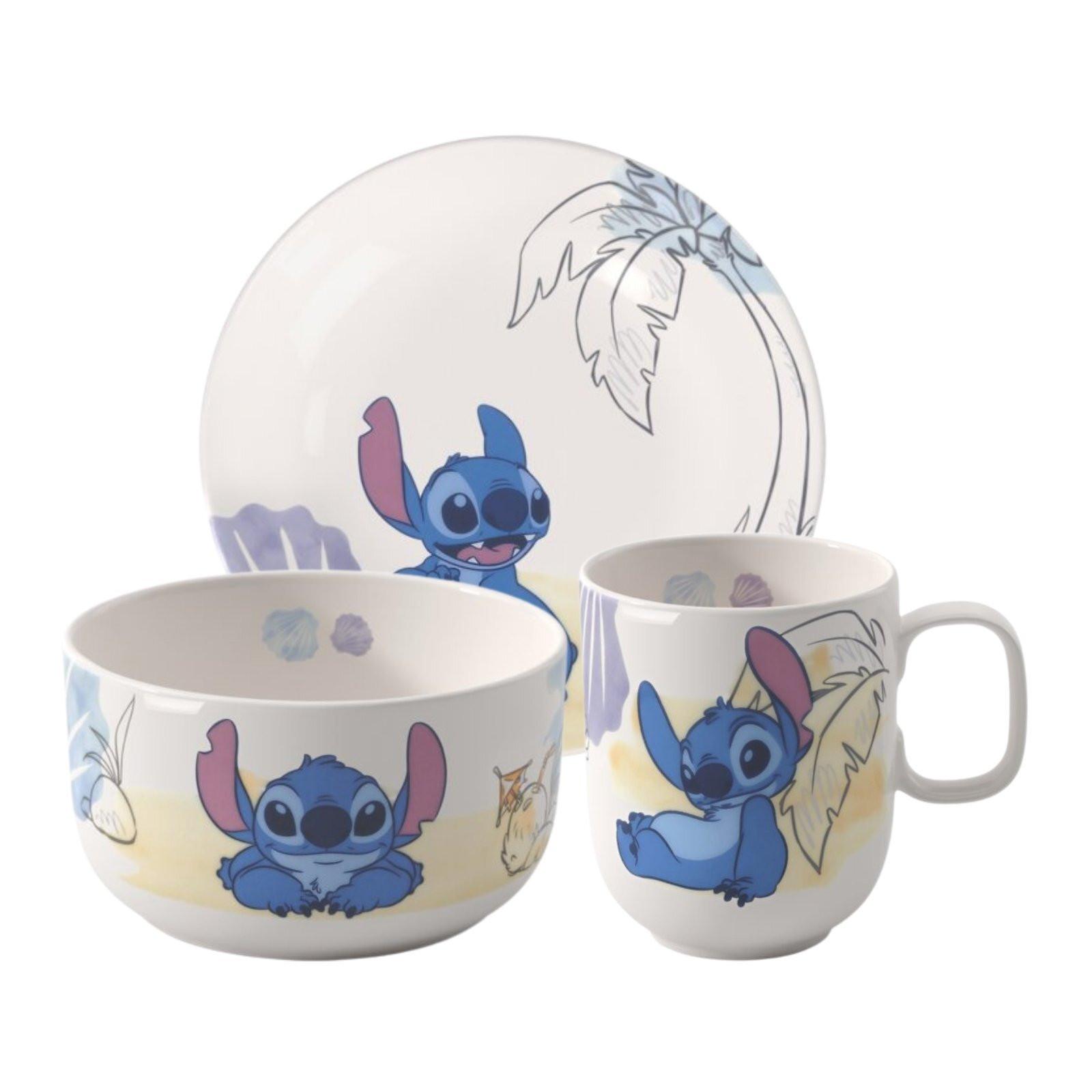 KINDERGESCHIRR-SET Disney Stitch bunt 3-tlg. - Multicolor, Keramik (2/2/2cm) - Villeroy & Boch