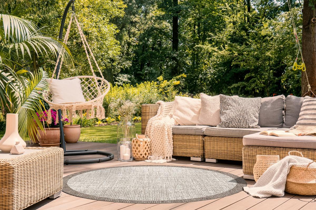 TEPPICH Floorlux 160 cm - Beige, Textil (160/160cm) - rugsX