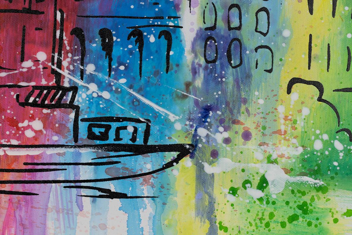ACRYLBILD HANDGEMALT 120/60 cm - Grau, Holz/Textil (120/60cm) - KUNSTLOFT