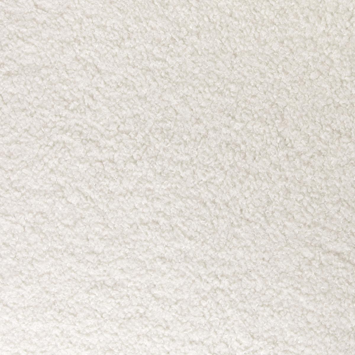 SESSEL Bouclé Cremeweiß Evje - Dunkelbraun/Weiß, Textil (65/81/57cm) - Beliani