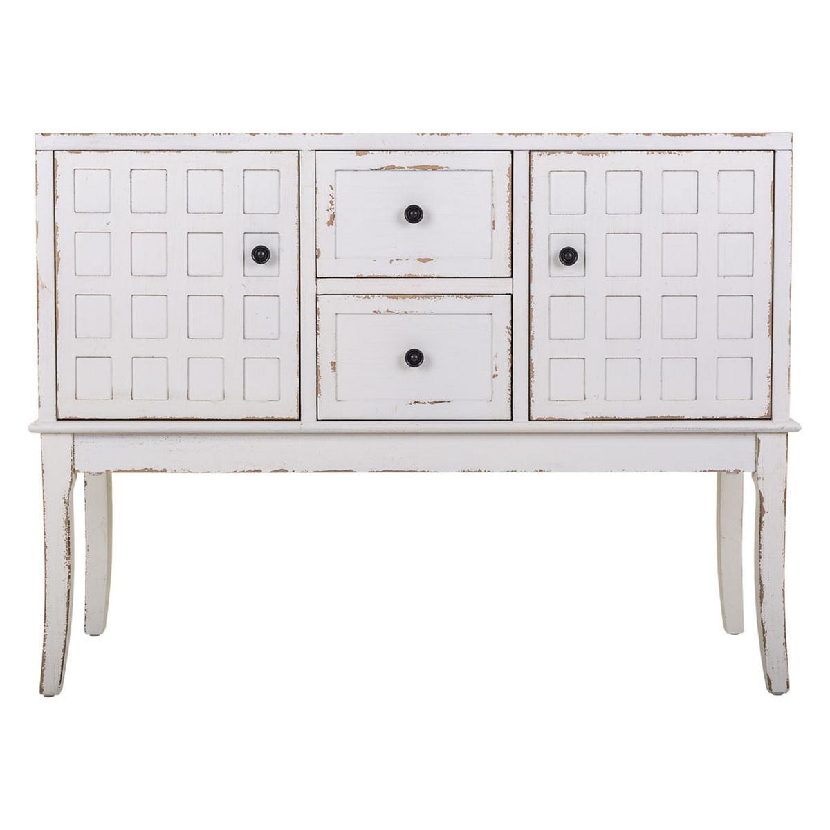 KONSOLE weiß 108x36x82cm - Weiß, Holz (36/108/82cm) - Wanderlust