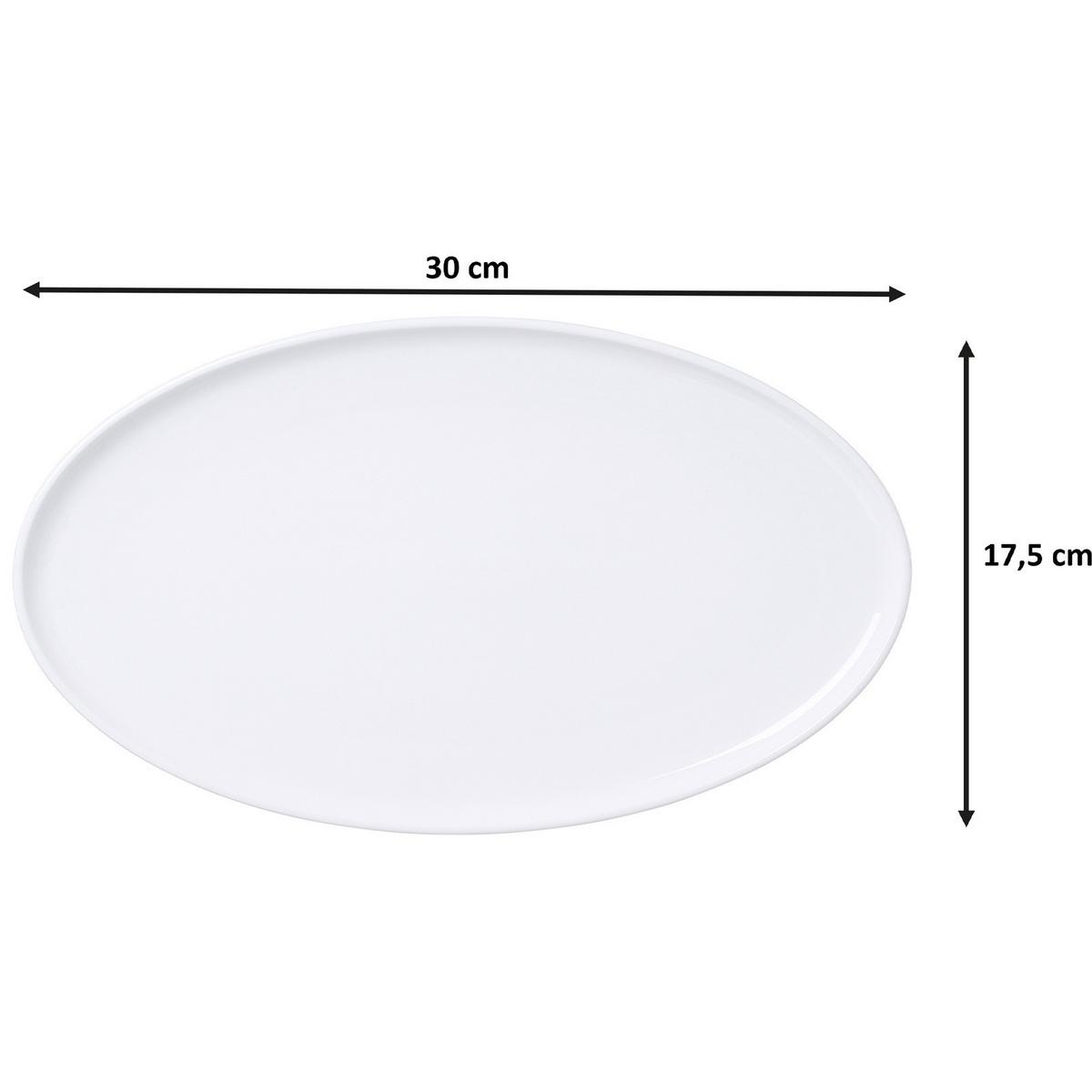 SERVIERPLATTEN Skagen weiß 30 x 17,5 cm 2er Set - Weiß, Keramik (17.5/2/30cm) - Ritzenhoff Breker
