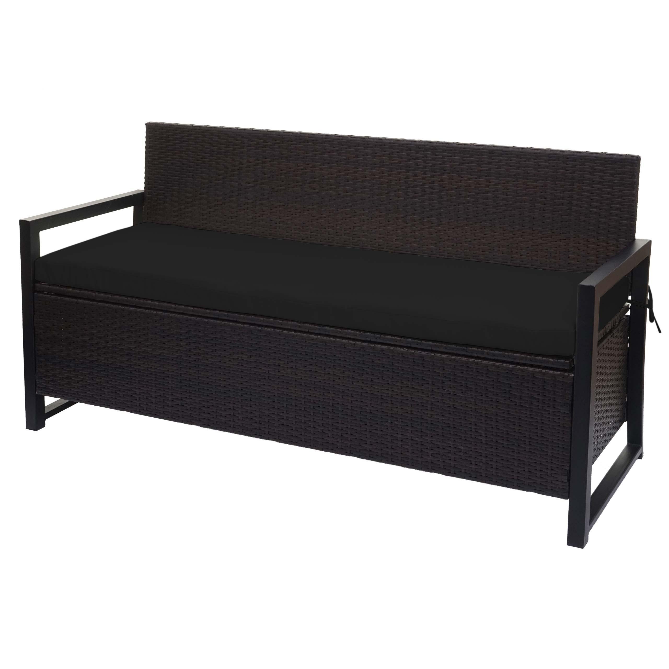 SITZBANK Braun, Schwarz - Schwarz/Braun, Kunststoff (164/87/57cm) - MCW