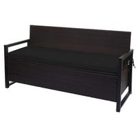 SITZBANK Braun, Schwarz - Schwarz/Braun, Kunststoff (164/87/57cm) - MCW