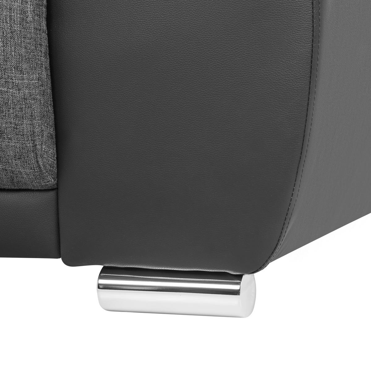 4-SITZER-SOFA Polsterbezug Dunkelgrau Torpo - Dunkelgrau, Textil (308/84/136cm) - Beliani