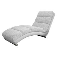 RELAXLIEGE Holiday Premium - Chromfarben/Hellgrau, Holz/Textil (62/84/180cm) - MIRJAN24