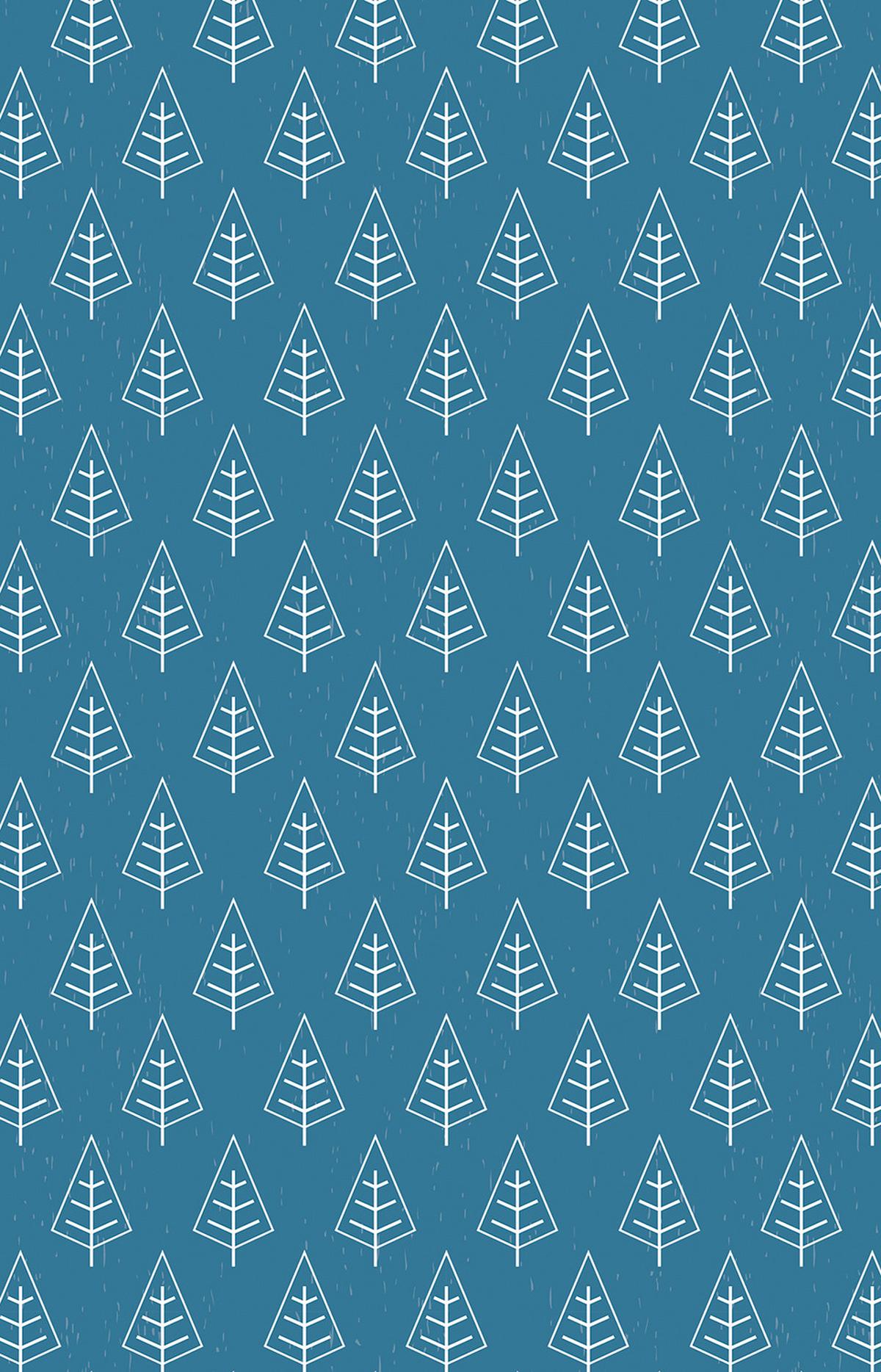 VERDUNKELUNGSROLLO 90x140 cm Bäume im Regen - Weiß, Textil (90/140cm) - TULUP