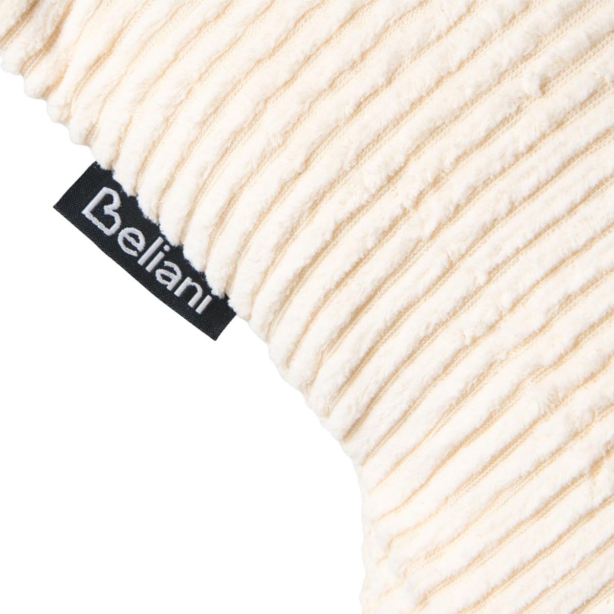 DEKOKISSEN 3er-Set Cremeweiß 35/35 cm Luna - Beige/Multicolor, Textil (30/35cm) - Beliani