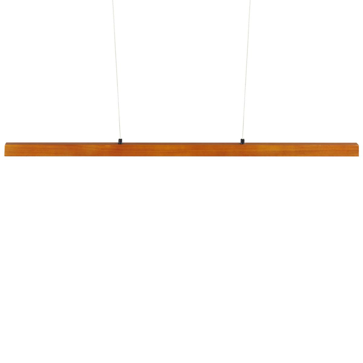 HÄNGELEUCHTE Stewarts 4/115/125 cm - Dunkelbraun, Holz (4/115/125cm) - Beliani