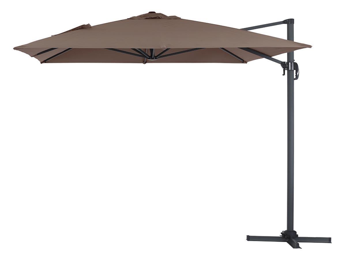 SONNENSCHIRM sun 4 Braun - Braun, Metall (400/300cm) - Habitat Garten