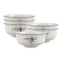 DESSERTSCHALEN Vieux Luxembourg weiß-blau ø 12,9 cm 6er Set - Blau/Weiß, Keramik (12.9cm) - Villeroy & Boch