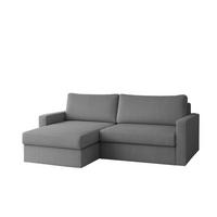 ECKSOFA Bendik In Poso - Grau, Holzwerkstoff/Textil (224/140cm) - Fun Möbel