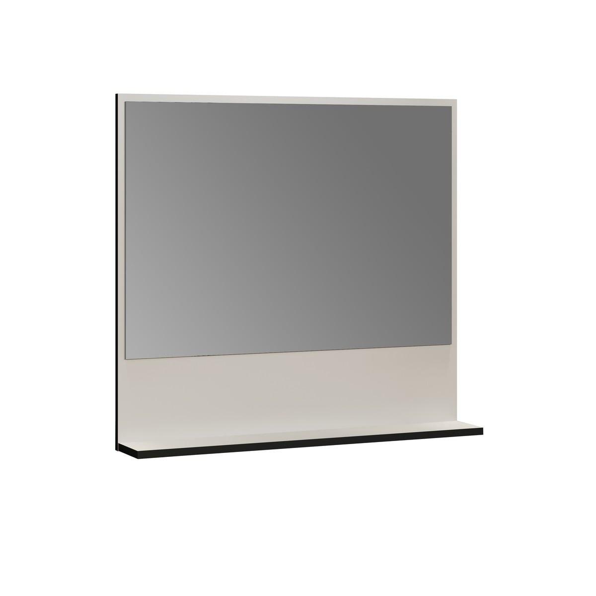 WANDSPIEGEL PureBliss Hellgrau - Hellgrau, Holzwerkstoff (80/74/14cm) - Trendteam