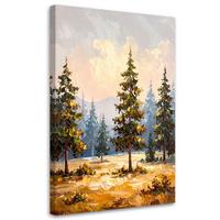 LEINWANDBILD Landschaften 60x90cm - Grün, Textil (60/90cm) - Feeby