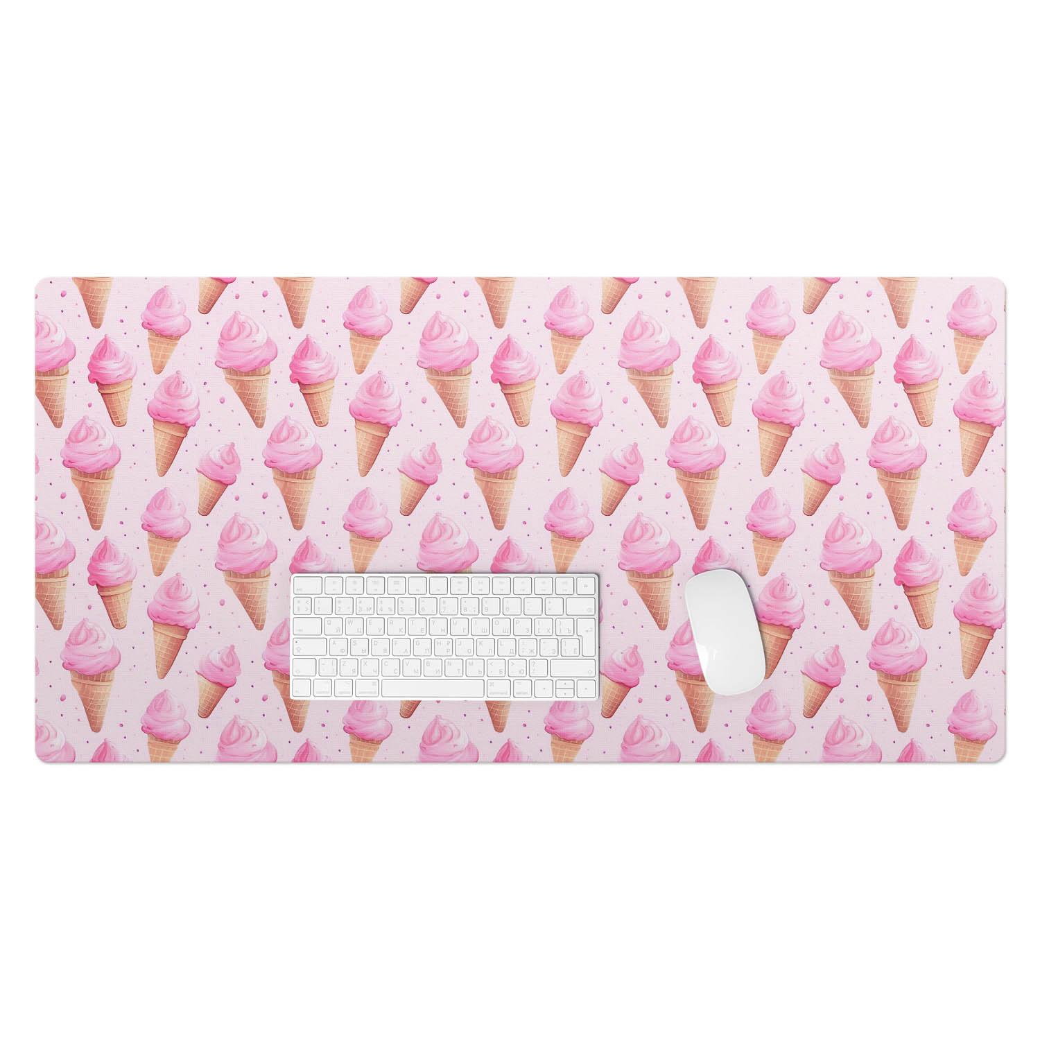 SCHREIBTISCHUNTERLAGE 100x50 cm Rosa - Hellrosa, Kunststoff (100/50/1.6cm) - Wallfluent