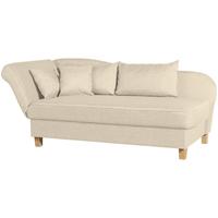 RECAMIERE mit Armteil links klappbar Katia Bezug Flachgewebe Buche natur / beige - Beige, Kunststoff (190/82/88cm) - 58aufmkessel