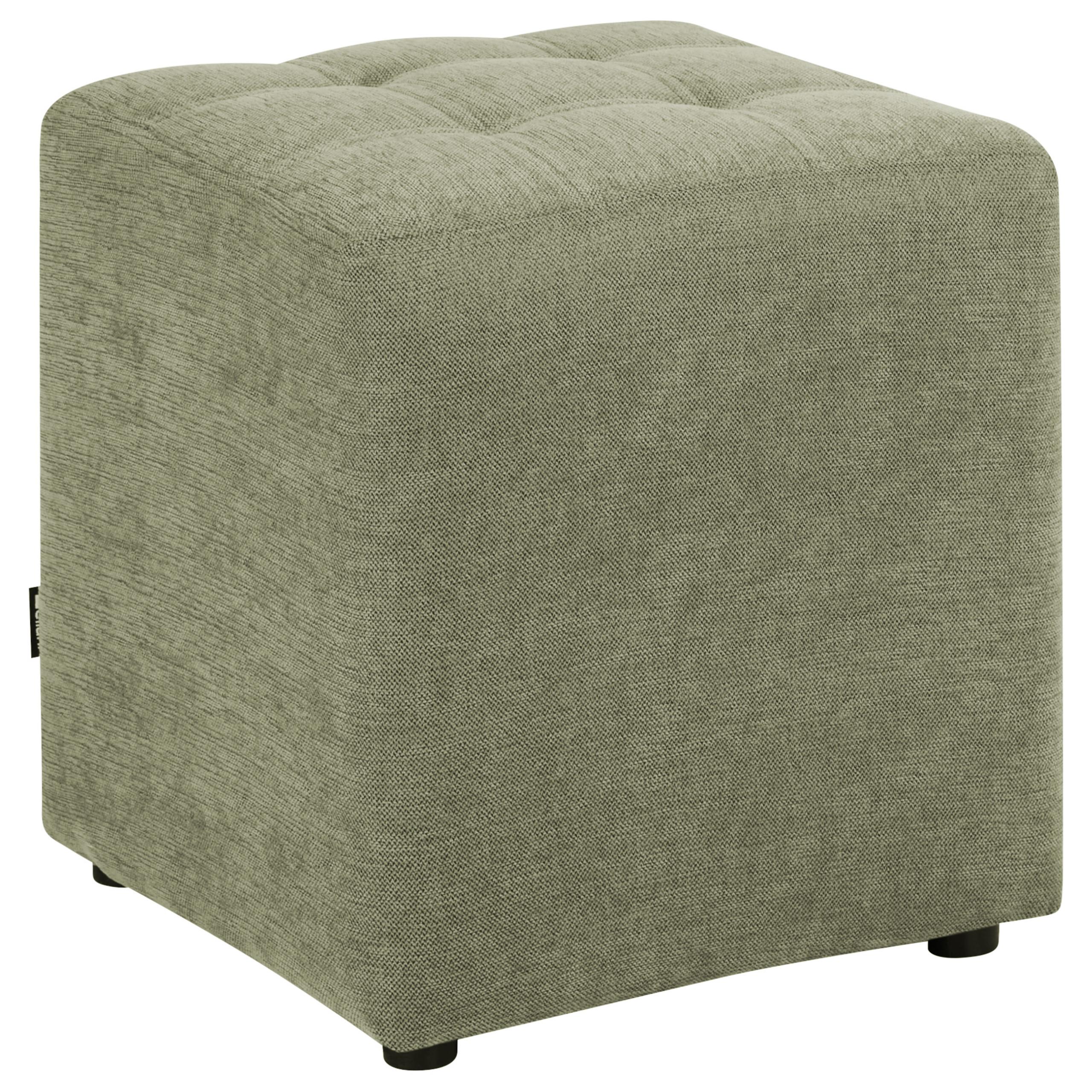 POUF Stoff Grün Kansas - Grün, Textil (38/39/38cm) - Beliani