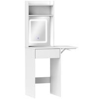 SCHMINKTISCH Spanplatte MDF Weiß - Weiß, Holzwerkstoff (45/152/45cm) - HOMCOM