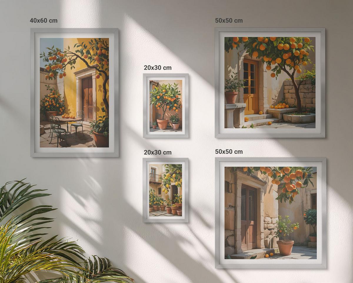BILDER SET 5er Set - 50x50 cm & 20x30 cm & 40x60 cm Silberner Rahmen - Waldnebelporträt einer Frau - Silberfarben, Kunststoff (40/60cm) - TULUP