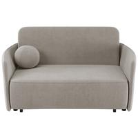 SCHLAFSOFA Paxi 165 cm - Ecru/Schwarz, Textil/Metall (165/84/106cm) - Selsey