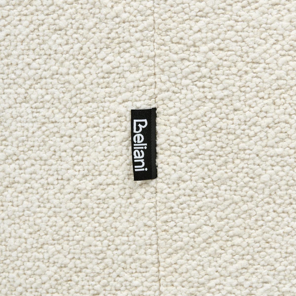 DREHSESSEL Cremeweiß Molleby - Schwarz/Weiß, Textil (73/78/77cm) - Beliani