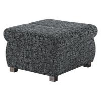 POLSTERHOCKER Bangkok Klein - Greige/Silberfarben, Holz/Kunststoff (60/39/60cm) - MIRJAN24