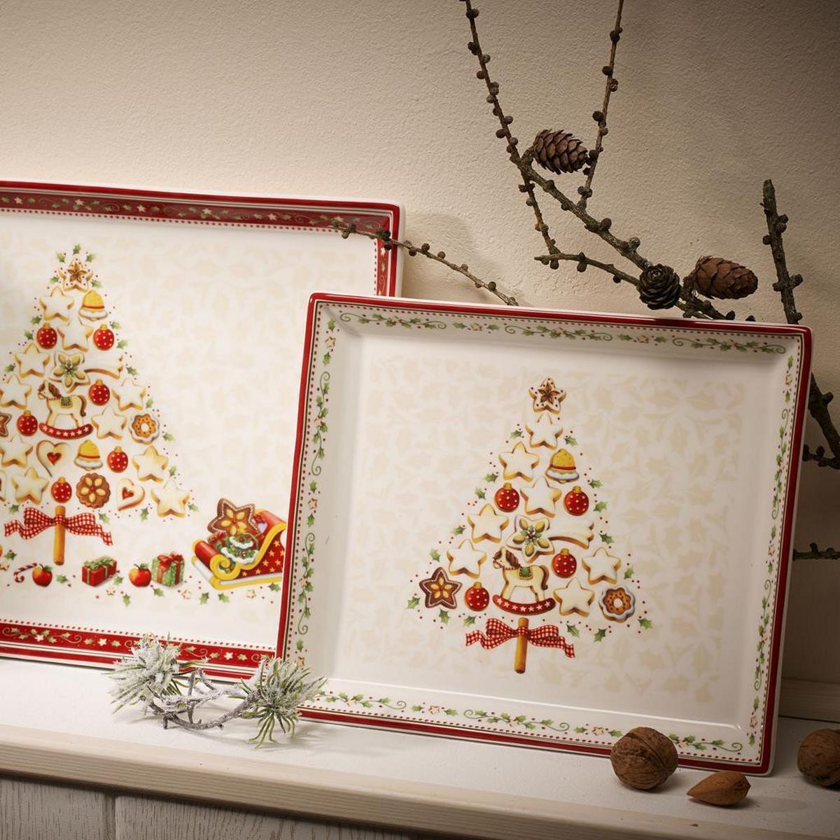 GEBÄCKPLATTEN Winter Bakery Delight bunt 27 x 23 cm 6er Set - Multicolor, Keramik (22.7/2.7/27.4cm) - Villeroy & Boch