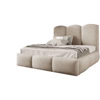 POLSTERBETT Bero, 200x200, Bouclé-Stoff, Beige - Beige, Textil (200/200cm) - Beautysofa