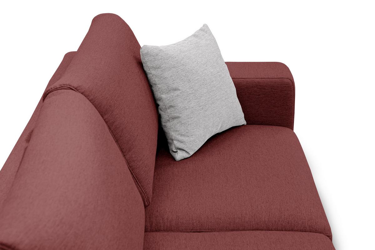 ECKSOFA OTTO 4-Sitzer, bordeaux - Bordeaux, Holzwerkstoff/Textil (159/279cm) - Wozimo