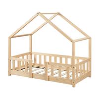 HAUSBETT Treviolo - Naturfarben, Holz (70/140cm) - [en.casa]