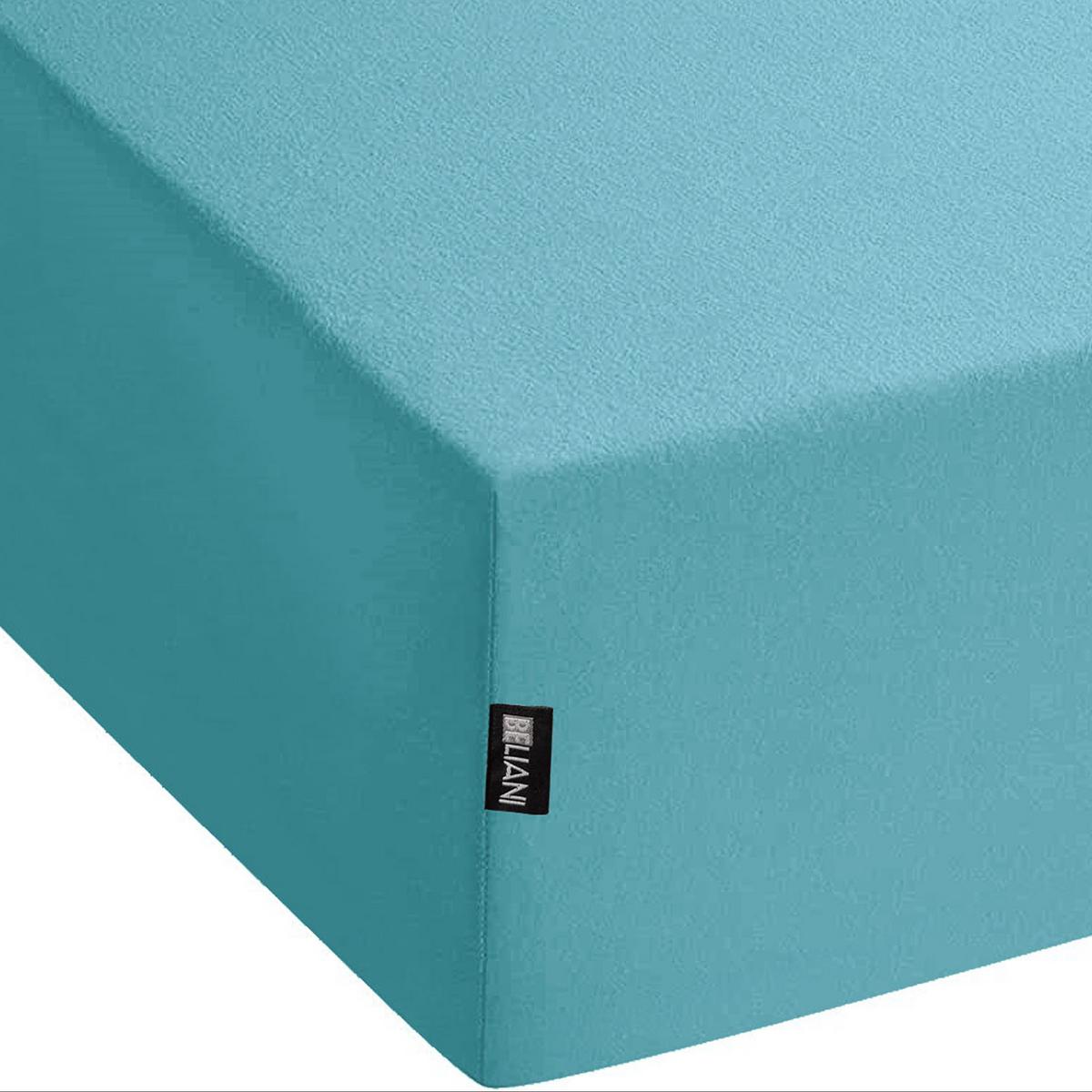 SPANNBETTLAKEN Blau 160 x 200 cm Hofuf - Blau, Textil (160/200cm) - Beliani