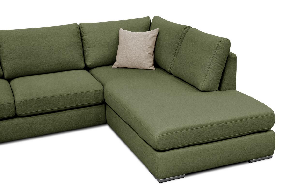 ECKSOFA OTTO 5-Sitzer, grün - Grün, Holzwerkstoff/Textil (279/219cm) - Wozimo