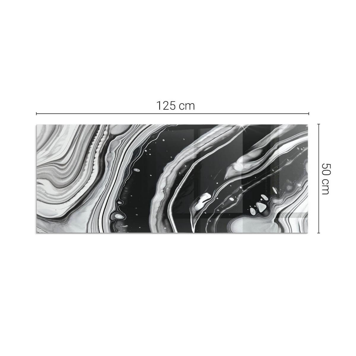 GLASPLATTE für Kamin 125x50 cm - Multicolor, Glas (125/50/0.4cm) - TULUP