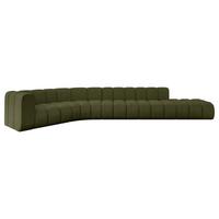 ECKSOFA modulares Sofa Tilmo-L2 - 490x194x70 cm Grün - Grün, Holzwerkstoff/Textil (490/194cm) - ALTDECOR