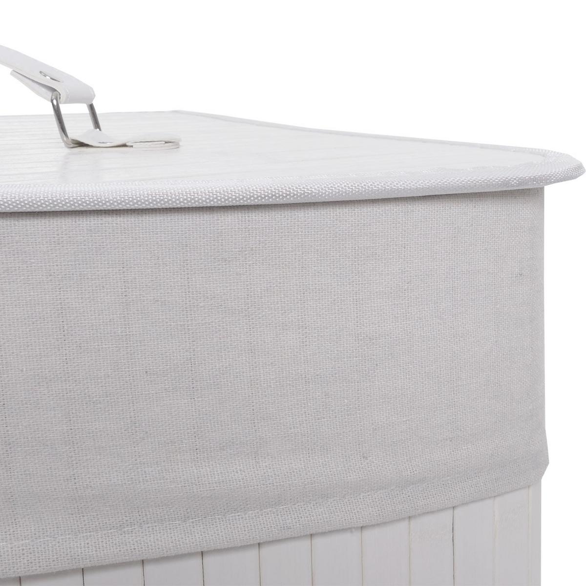 ECKWÄSCHEKORB Weiß - Weiß, Textil (48/61/35cm) - MCW
