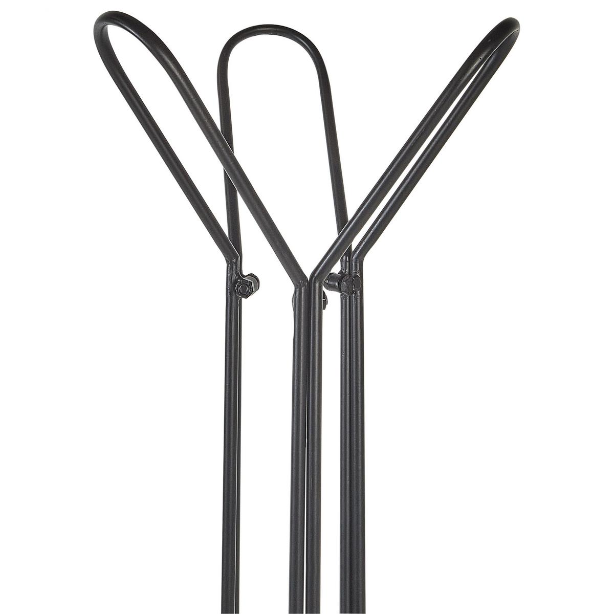 KLEIDERSTÄNDER Metall schwarz 162 cm Britton - Schwarz, Metall (48/162/48cm) - Beliani