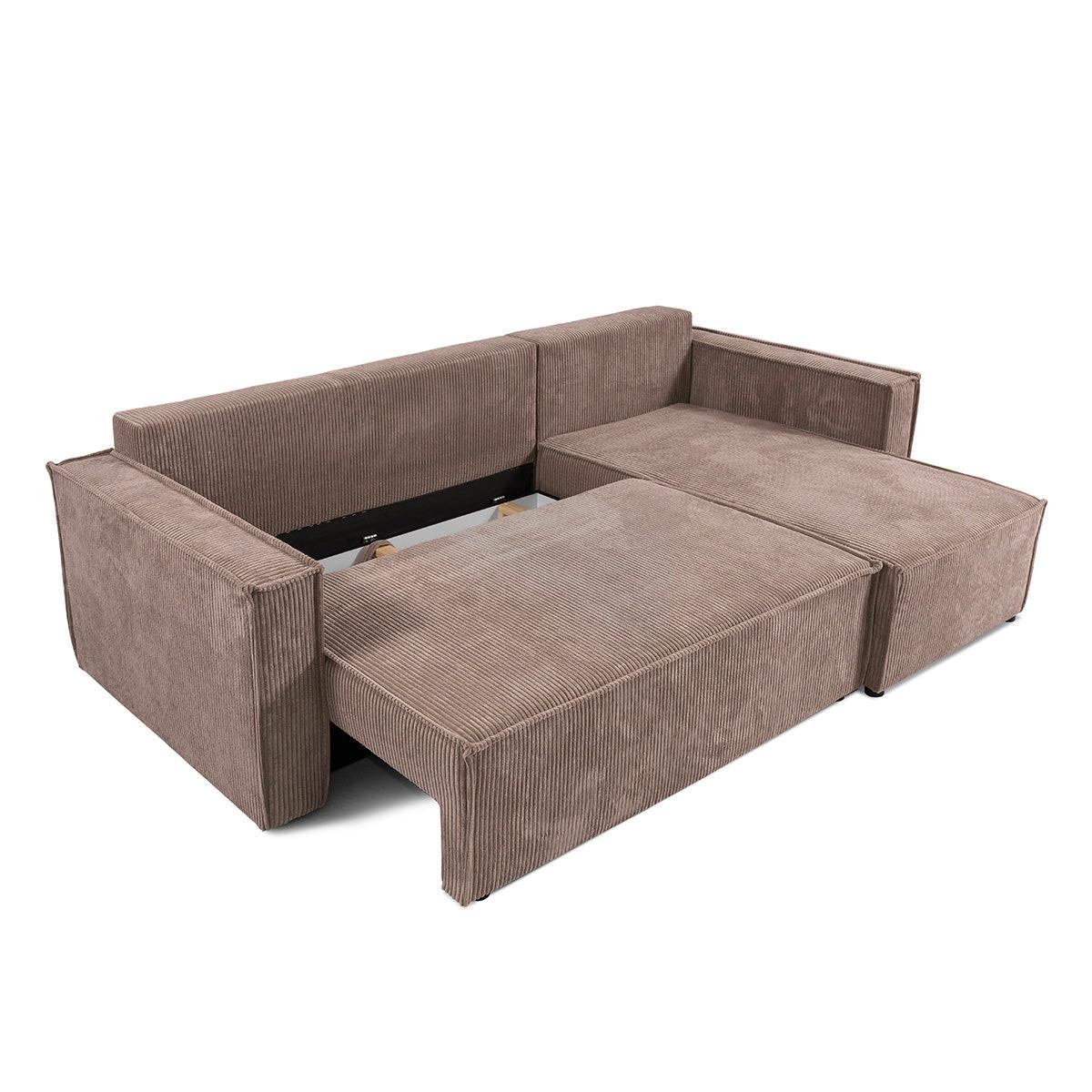 ECKSOFA Ezekiel 3 Sitzplätze Gelb - Gelb, Holz (236/145cm) - Petits-meubles