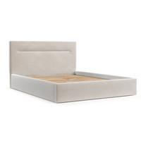 POLSTERBETT Liline 160/200 cm Creme im Paros Stoff - Creme/Schwarz, Holz/Holzwerkstoff (160/200cm) - AltaBeds