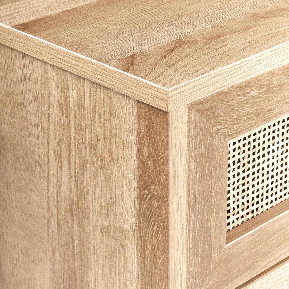 BADEZIMMERSCHRANK 40 cm Hellbraun Rosell - Naturfarben/Braun, Holzwerkstoff (40/92/36cm) - Beliani
